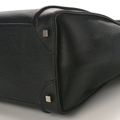 Celine Drummed Calfskin Mini Luggage Black 9 of 11