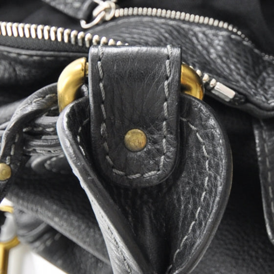 Chloe Leather Paddington Front Pocket Tote Black 12 of 13