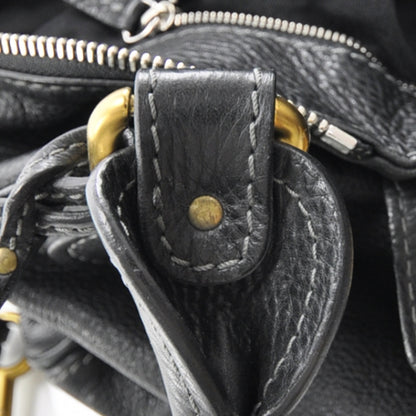 Chloe Leather Paddington Front Pocket Tote Black 12 of 13
