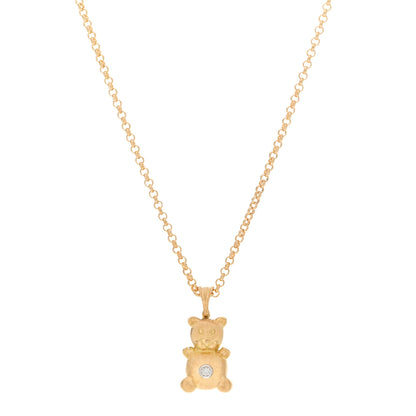 Buccellati 18K Yellow Gold Diamond Bubu Necklace 1 of 3