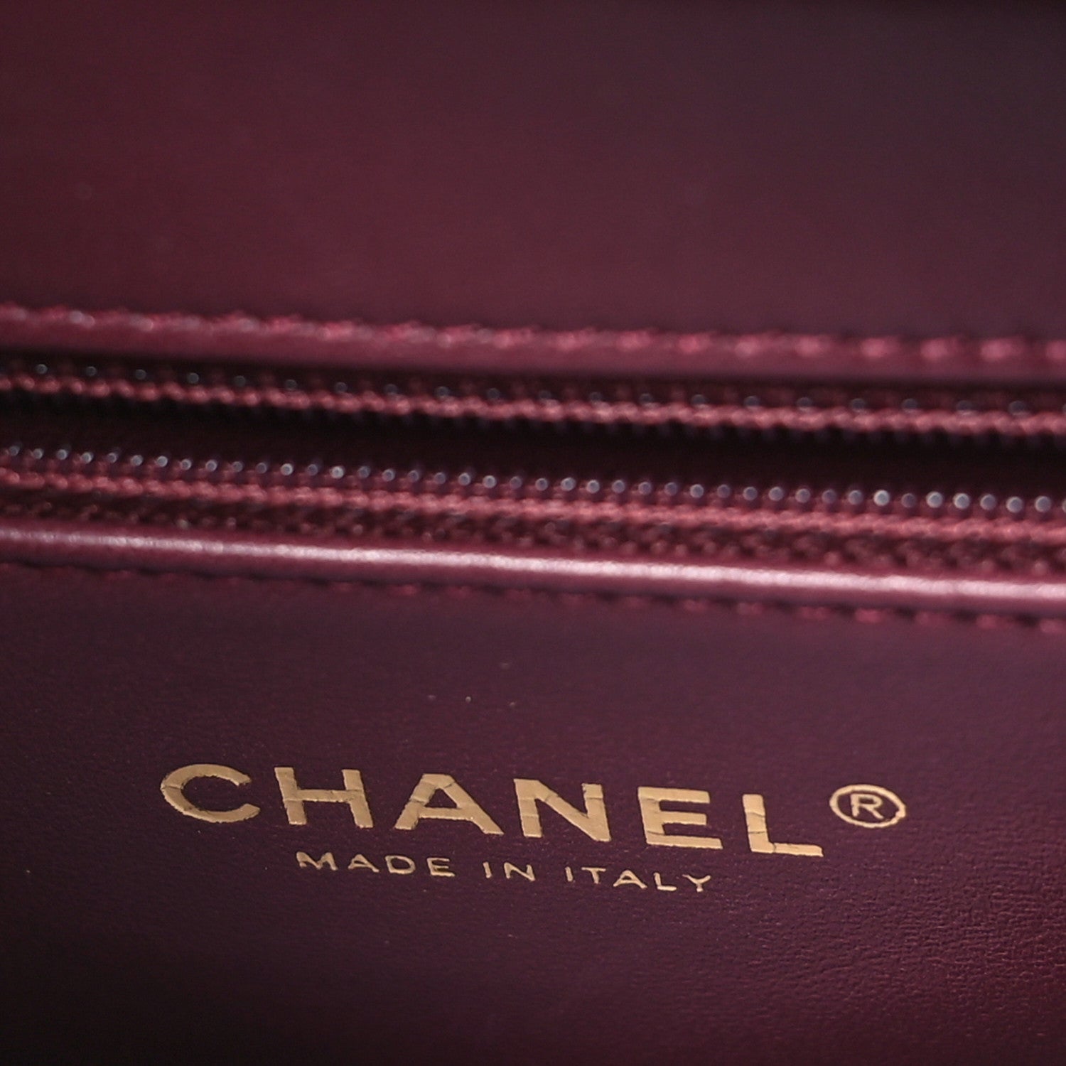 Chanel Calfskin Chevron Quilted Medal Flap Burgundy 6 of 10