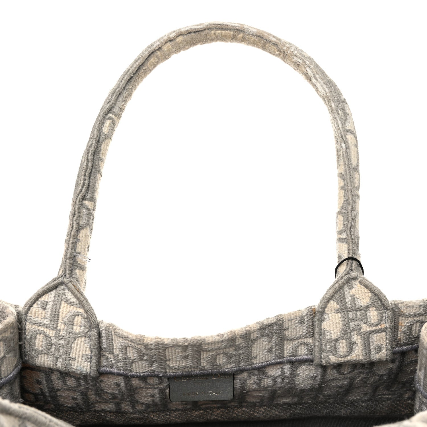 Christian Dior Oblique Medium Book Tote Grey 17 of 17