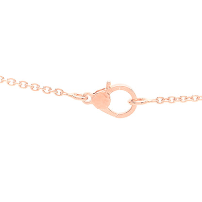 Hermes 18K Rose Gold Diamond Finesse Pendant Necklace 4 of 6