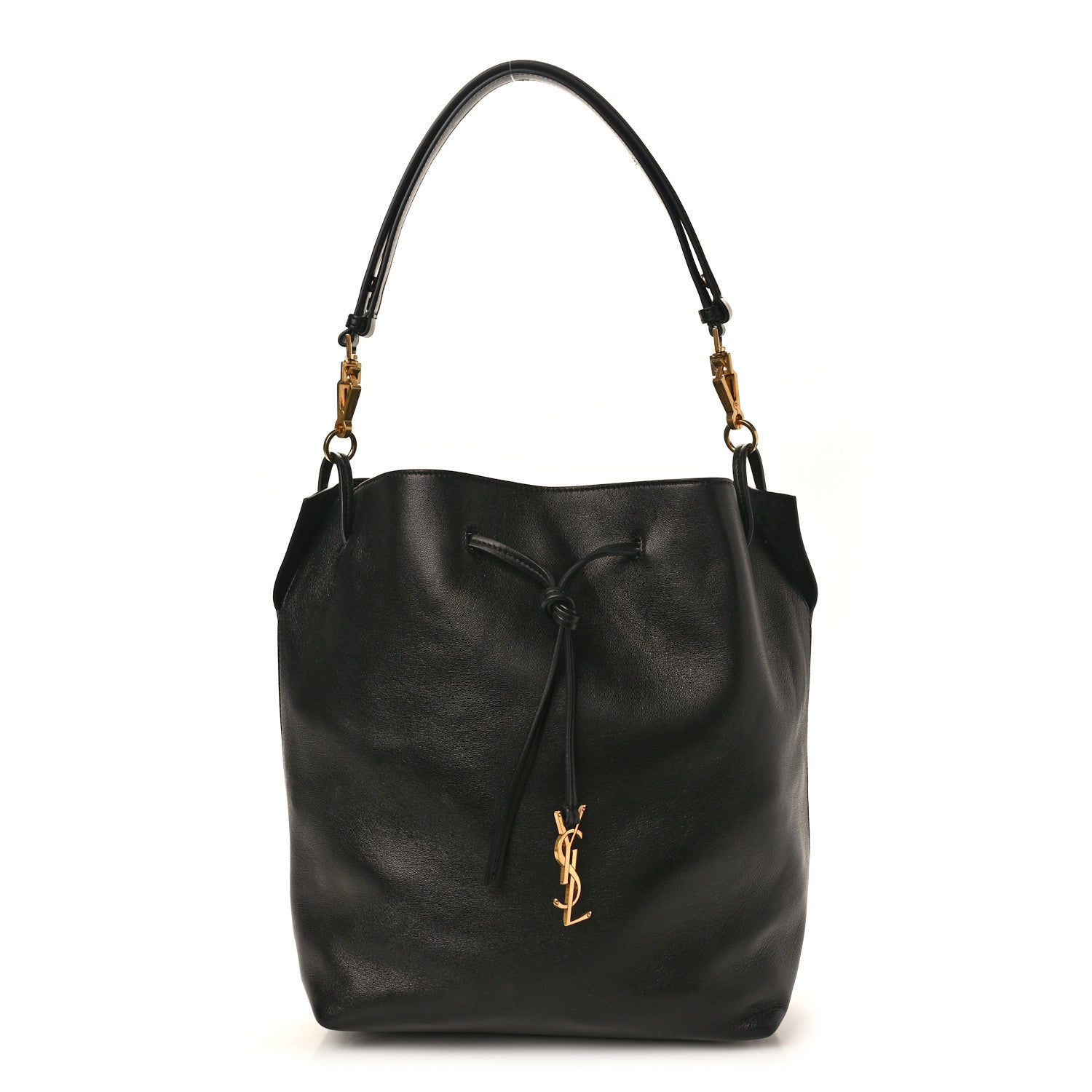 Saint Laurent Lambskin Paris VII Pouch Black 1 of 10