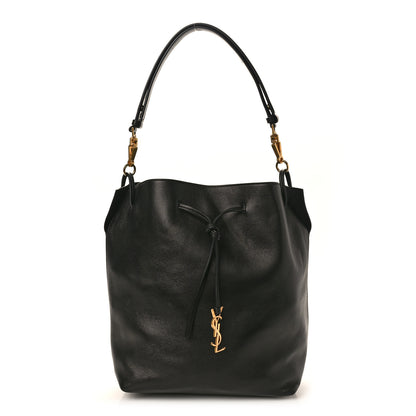 Saint Laurent Lambskin Paris VII Pouch Black 1 of 10