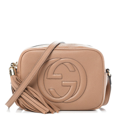 Gucci Pebbled Calfskin Small Soho Disco Bag Rose Beige 1 of 14