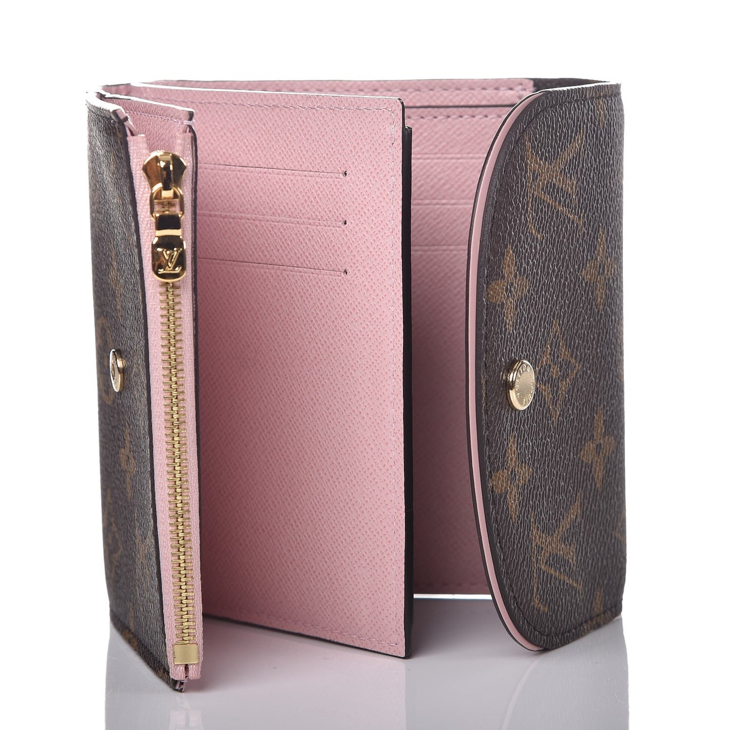 Monogram Ariane Compact Wallet Rose Ballerine