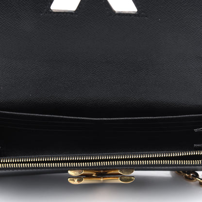 Louis Vuitton Epi Blooming Flowers Twist Shoulder Bag MM Black 5 of 5