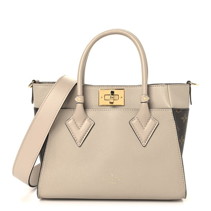 Louis Vuitton Calfskin Monogram On My Side PM Greige 1 of 9