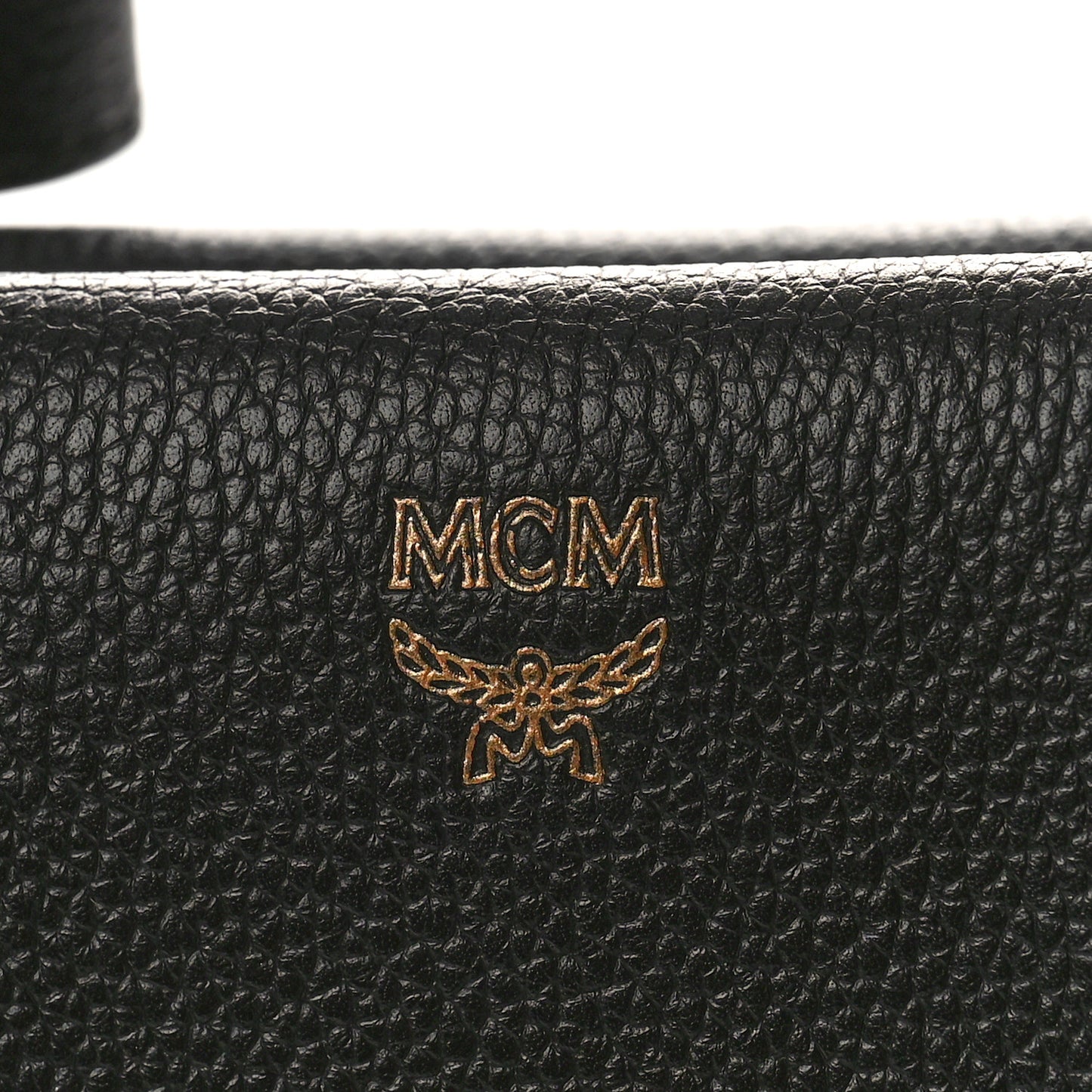 Grained Calfskin Large Milla Tote Black