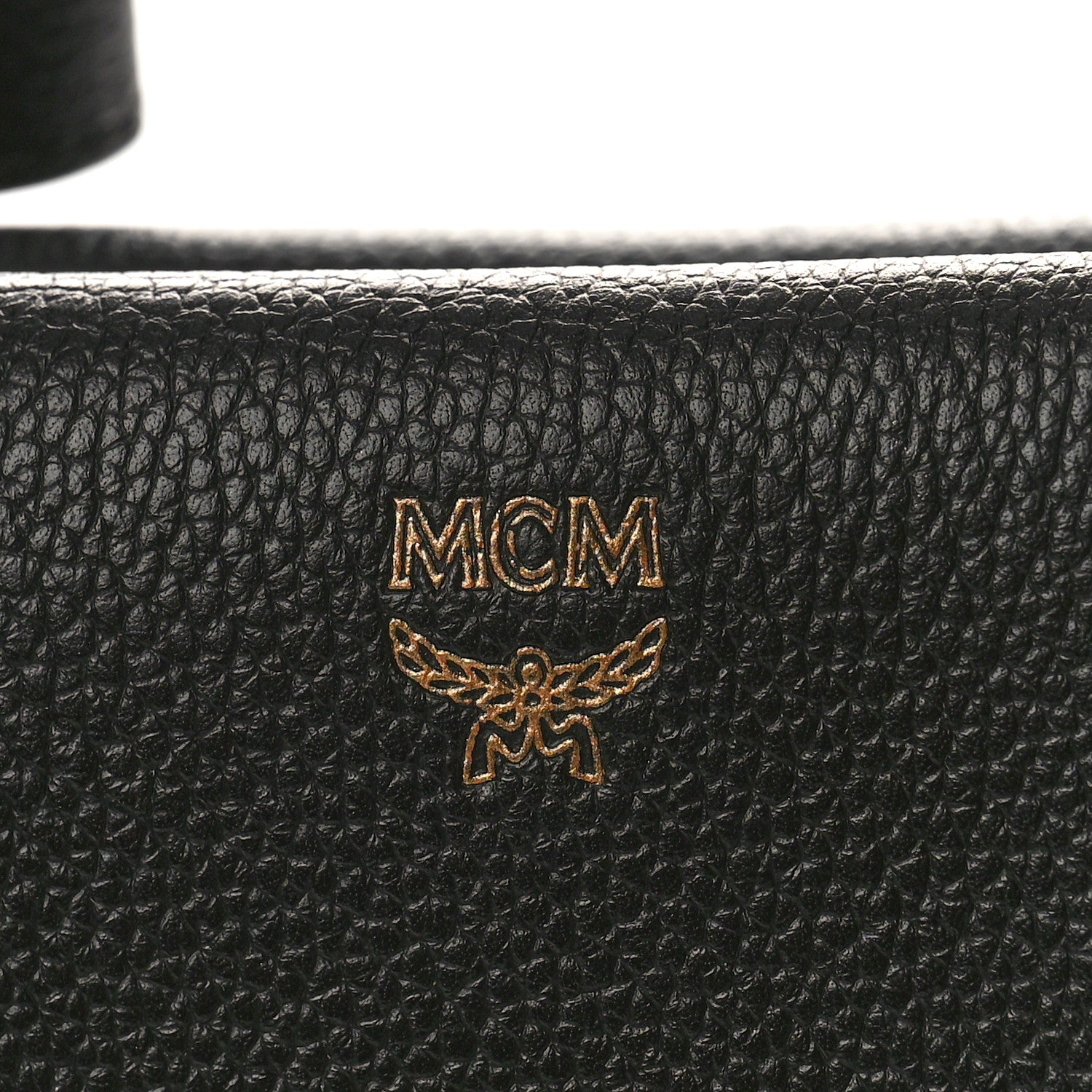 MCM Grained Calfskin Large Milla Tote Black 6 of 16