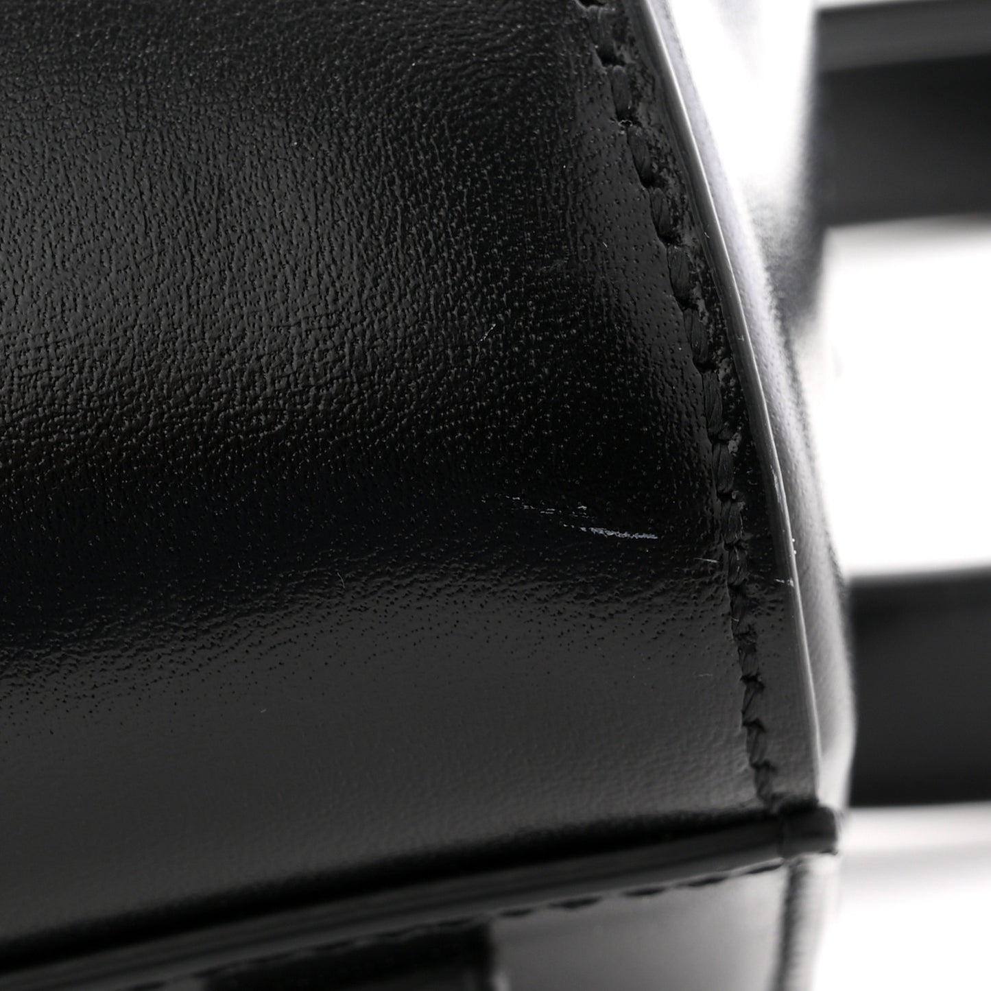 Shiny Lord Calfskin Mini Antigona Black