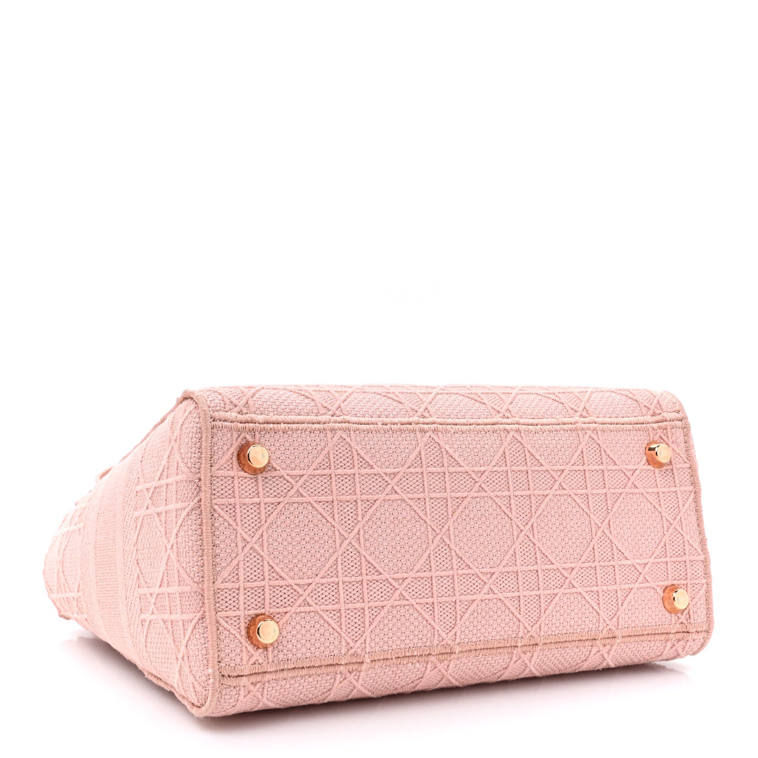 Christian Dior Canvas Embroidered Medium Lady D-Lite Bois De Rose 4 of 10