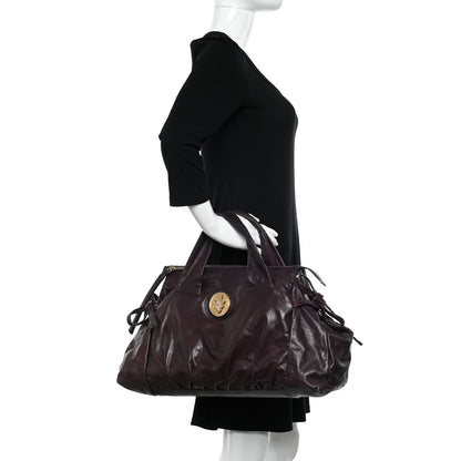 Gucci Calfskin Medium Hysteria Top Handle Bag Purple 2 of 9