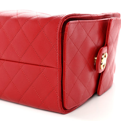 Chanel Caviar Quilted Small Chanel 25 Handbag Dark Red 10 of 10