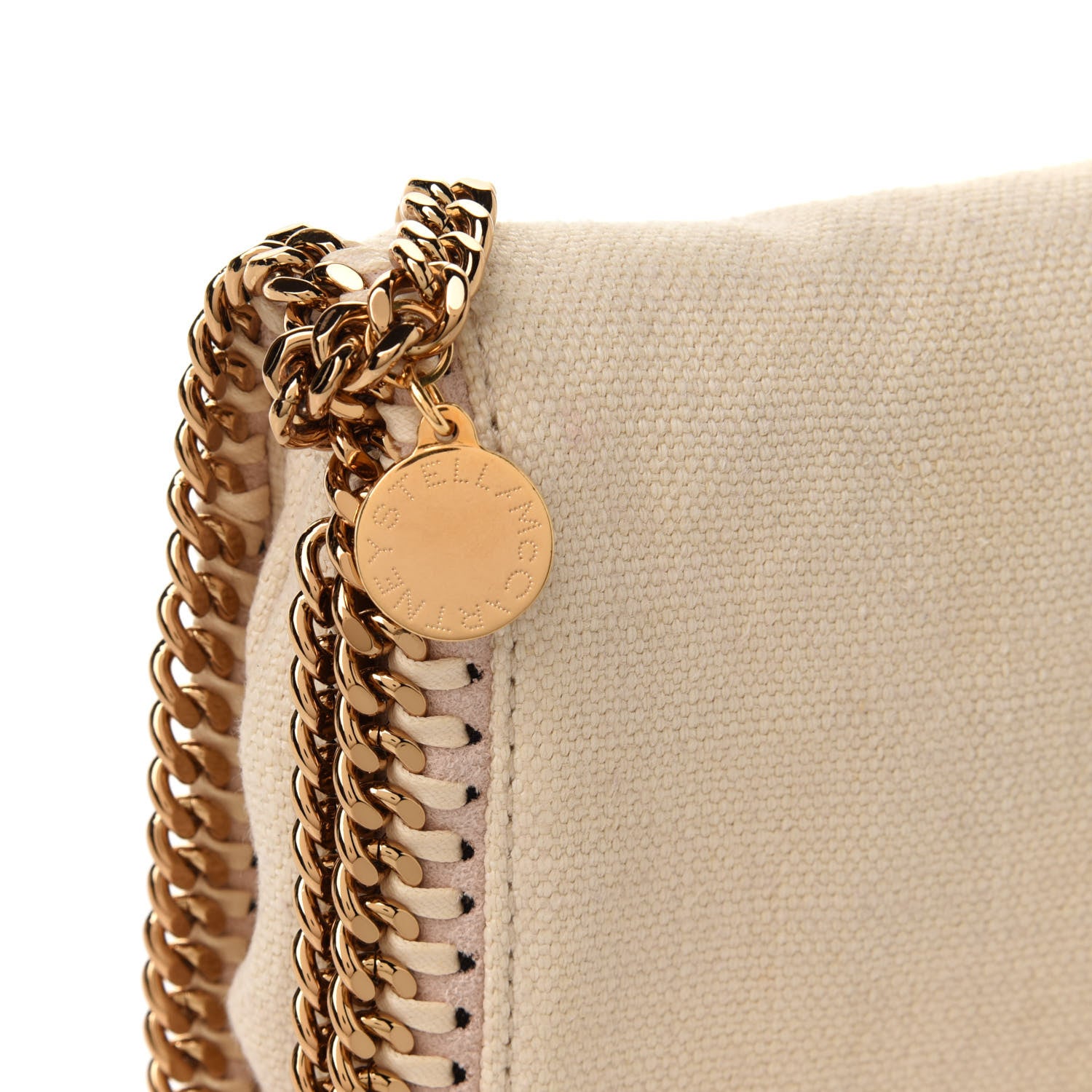 Stella McCartney Linen Falabella Crossbody Pure White 8 of 10