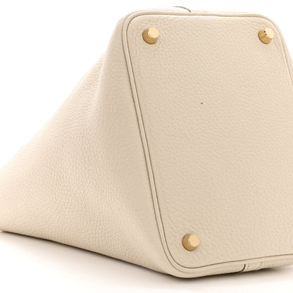 Hermes Taurillon Clemence Picotin Lock 18 PM Beton 10 of 13
