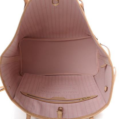Louis Vuitton Damier Azur Neo Neverfull MM Rose Ballerine 4 of 10