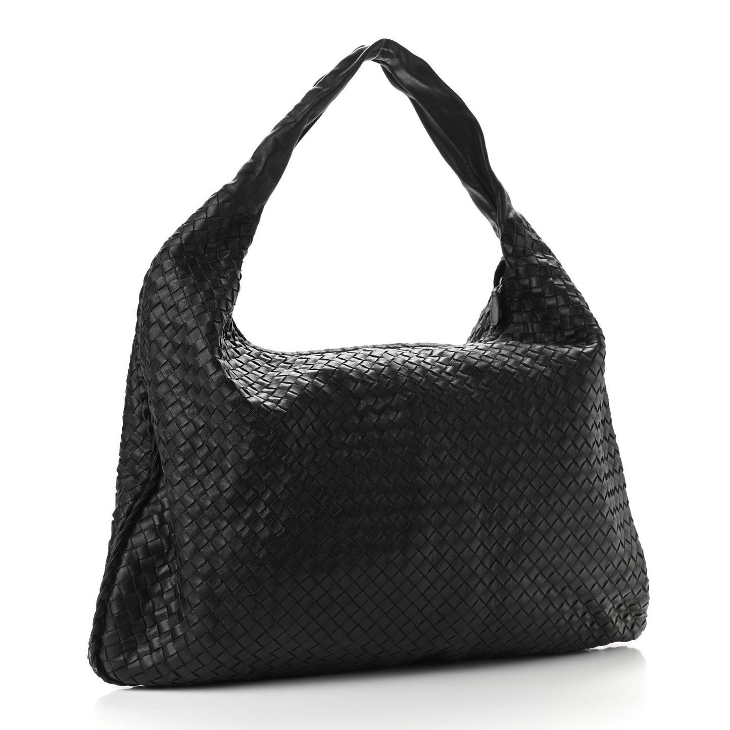 Nappa Intrecciato Maxi Veneta Hobo Black
