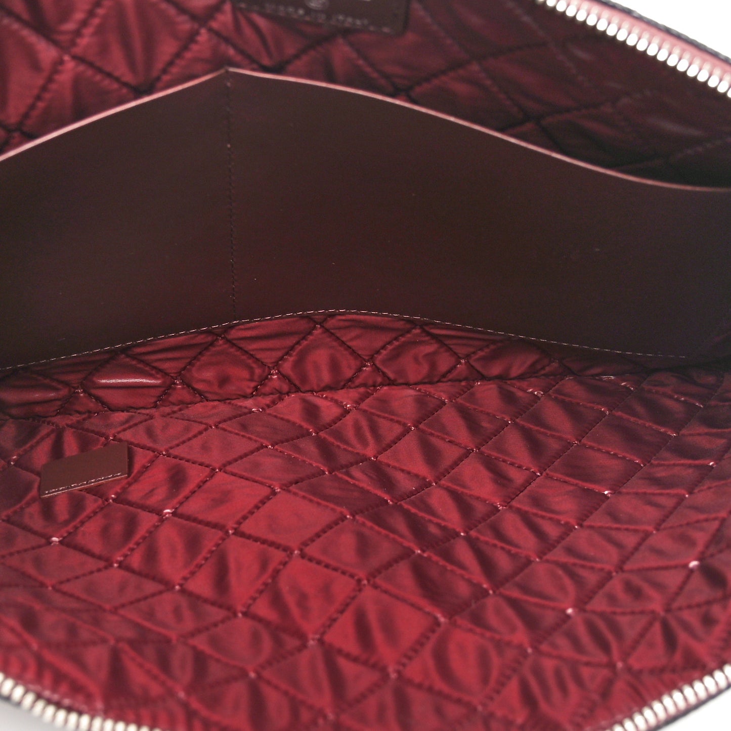 Caviar Quilted Document Portfolio Holder Black