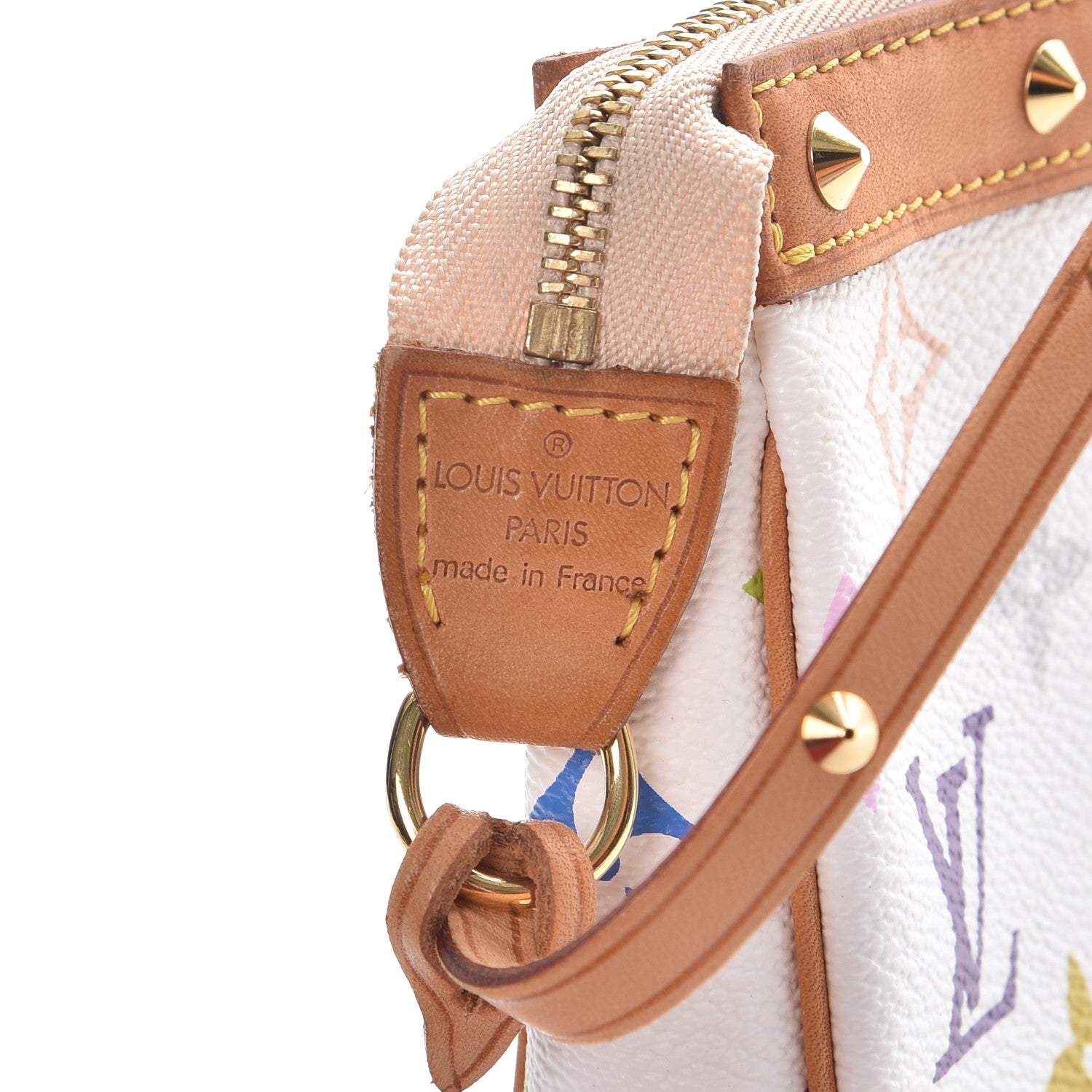 Louis Vuitton Monogram Multicolor Pochette Accessories White 6 of 9