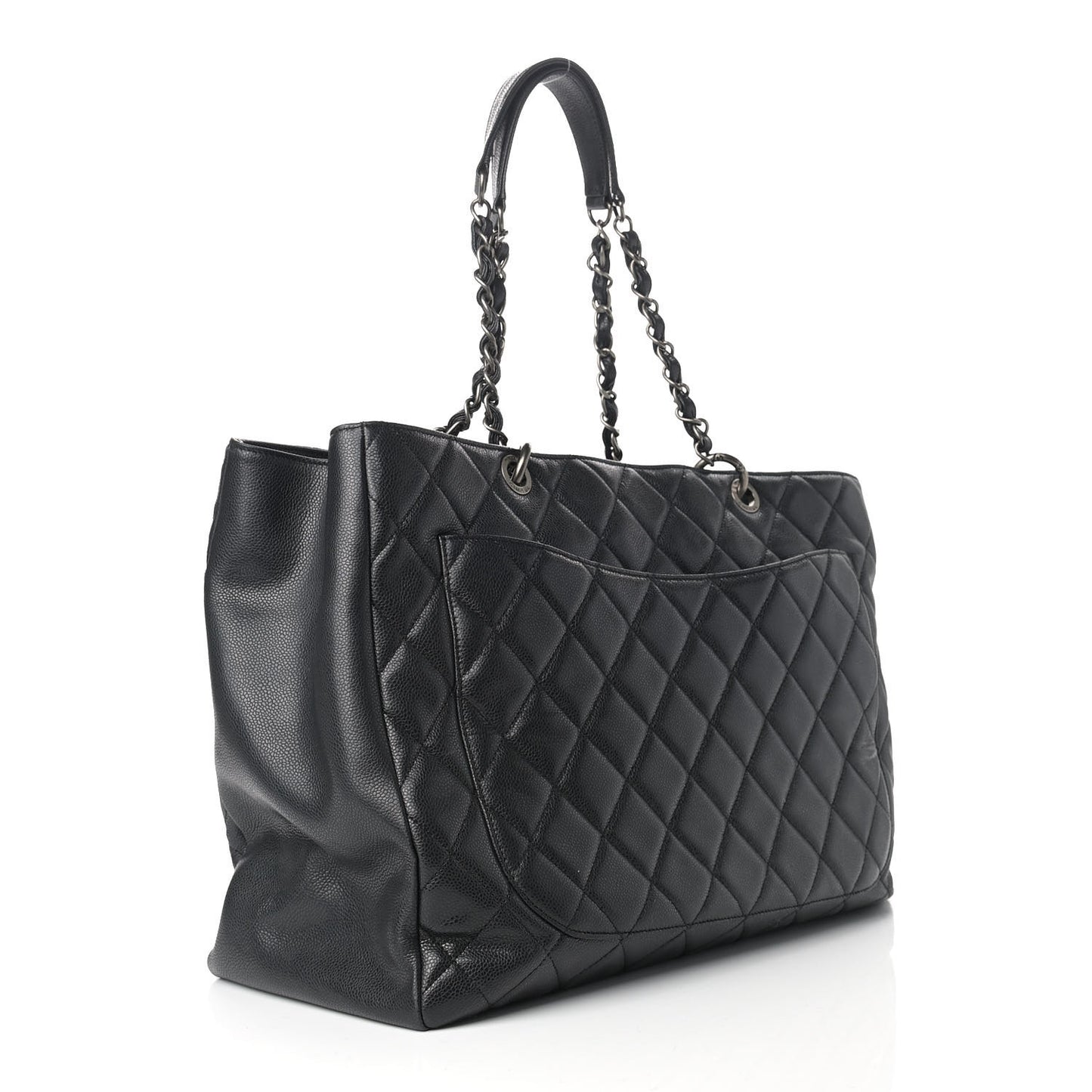 Caviar Quilted XXL Grand Shopping Tote GST Black