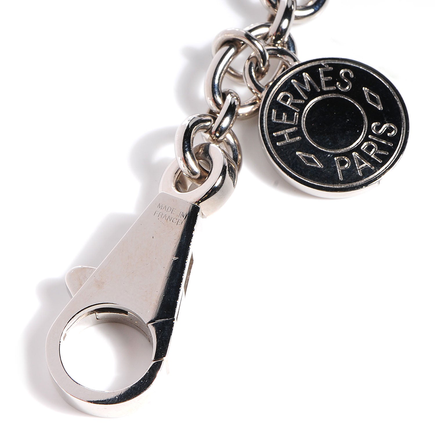 Hermes Palladium Olga Bag Charm Bracelet 4 of 5