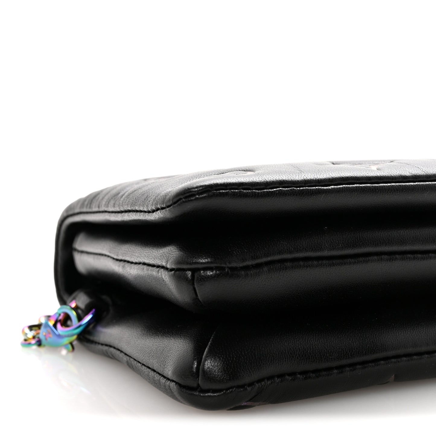 Lambskin Embossed Monogram Scarabeo Pochette Coussin Black
