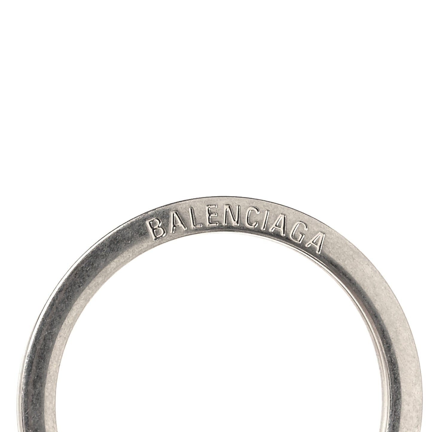 Agneau Classic Hardware Key Ring Bag Charm Black