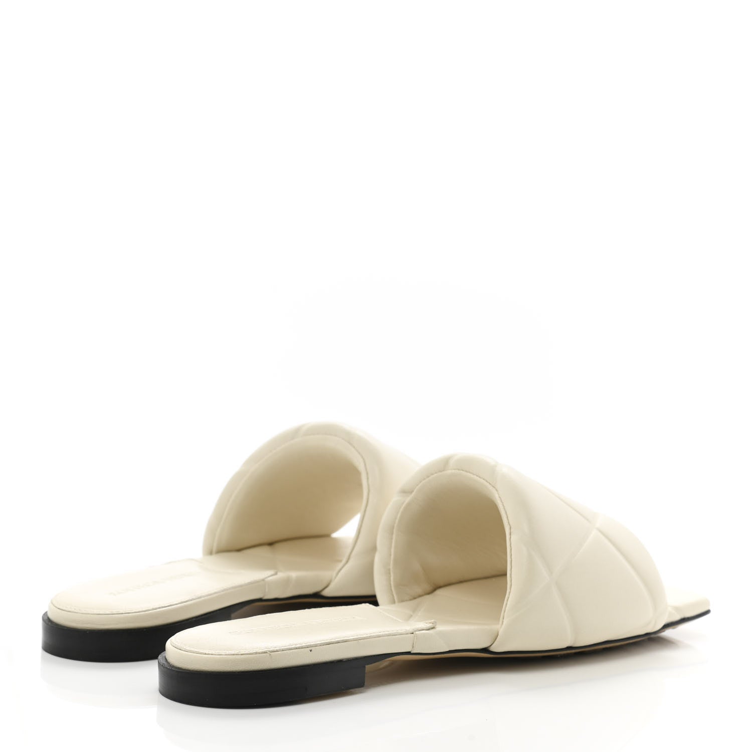 Bottega Veneta Nappa Quilted Rubber Lido Flat Sandals 36.5 Sea Salt 4 of 8