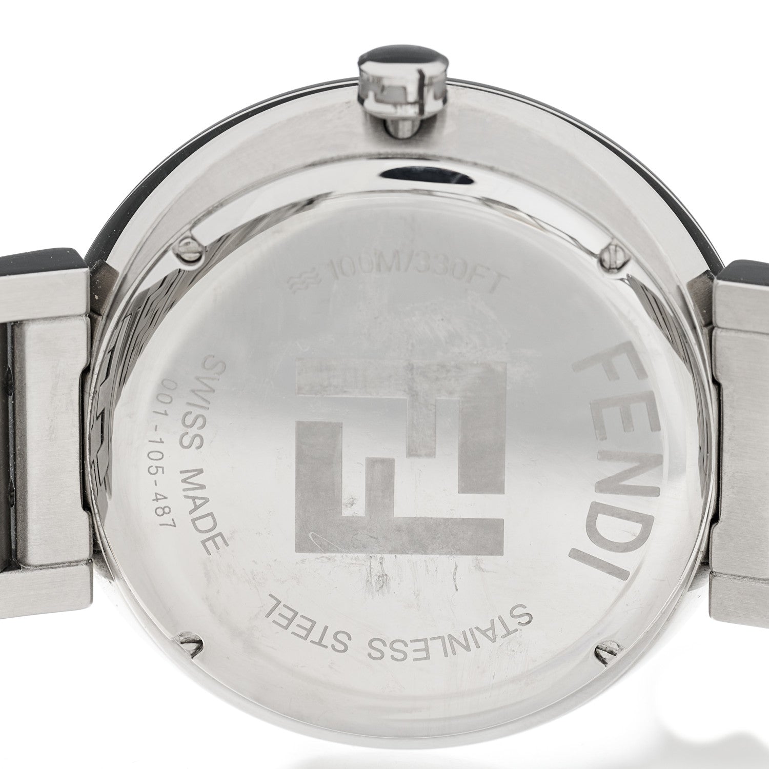 Fendi X SARAH COLEMAN Stainless Steel FF Fish Eye 39mm Fendi Multi Quartz Watch 3 of 3