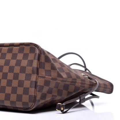 Louis Vuitton Damier Ebene Neo Neverfull MM Rose Ballerine 8 of 9