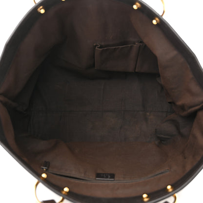 Gucci Monogram Denim Large Tote Brown 5 of 14