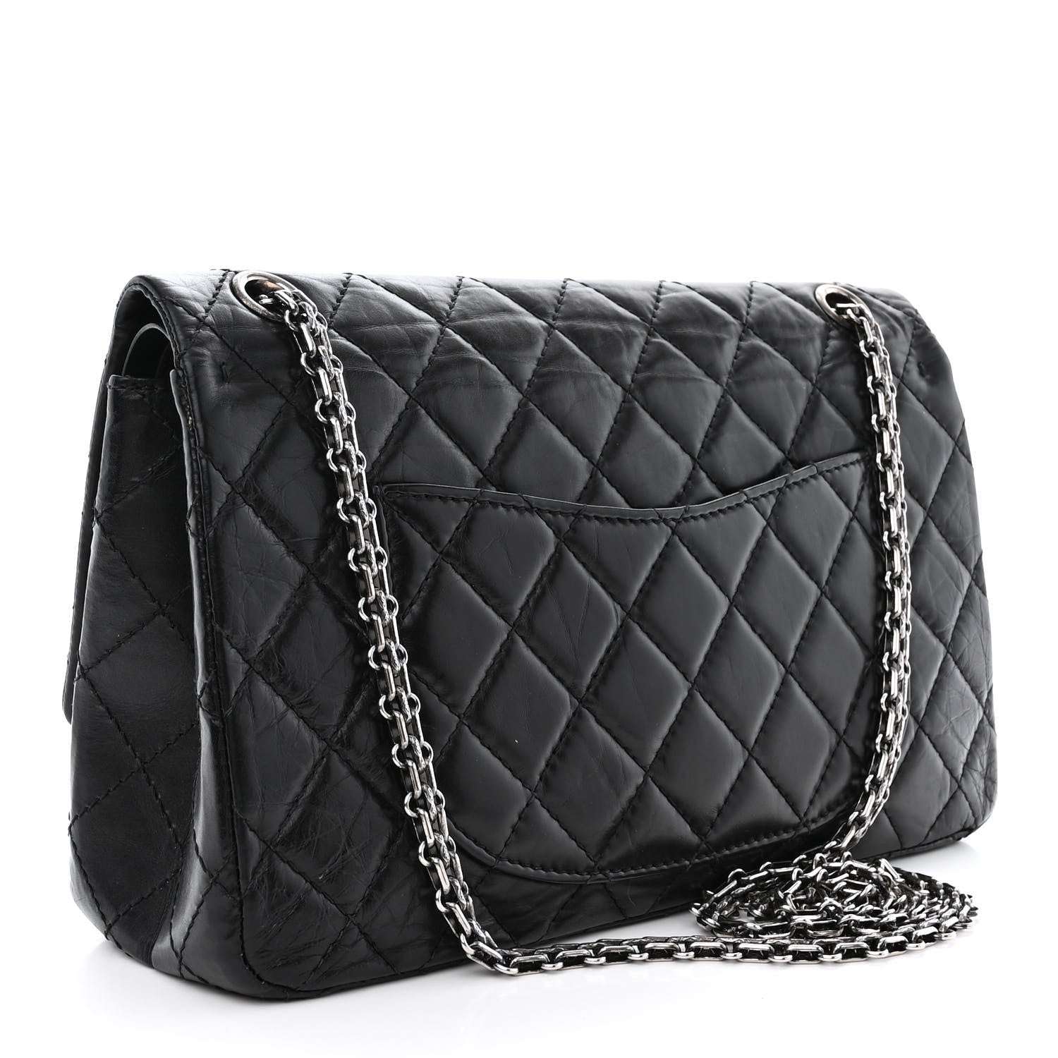 Chanel Aged Calfskin Quilted 2.55 Reissue 226 Flap Black 3 of 10