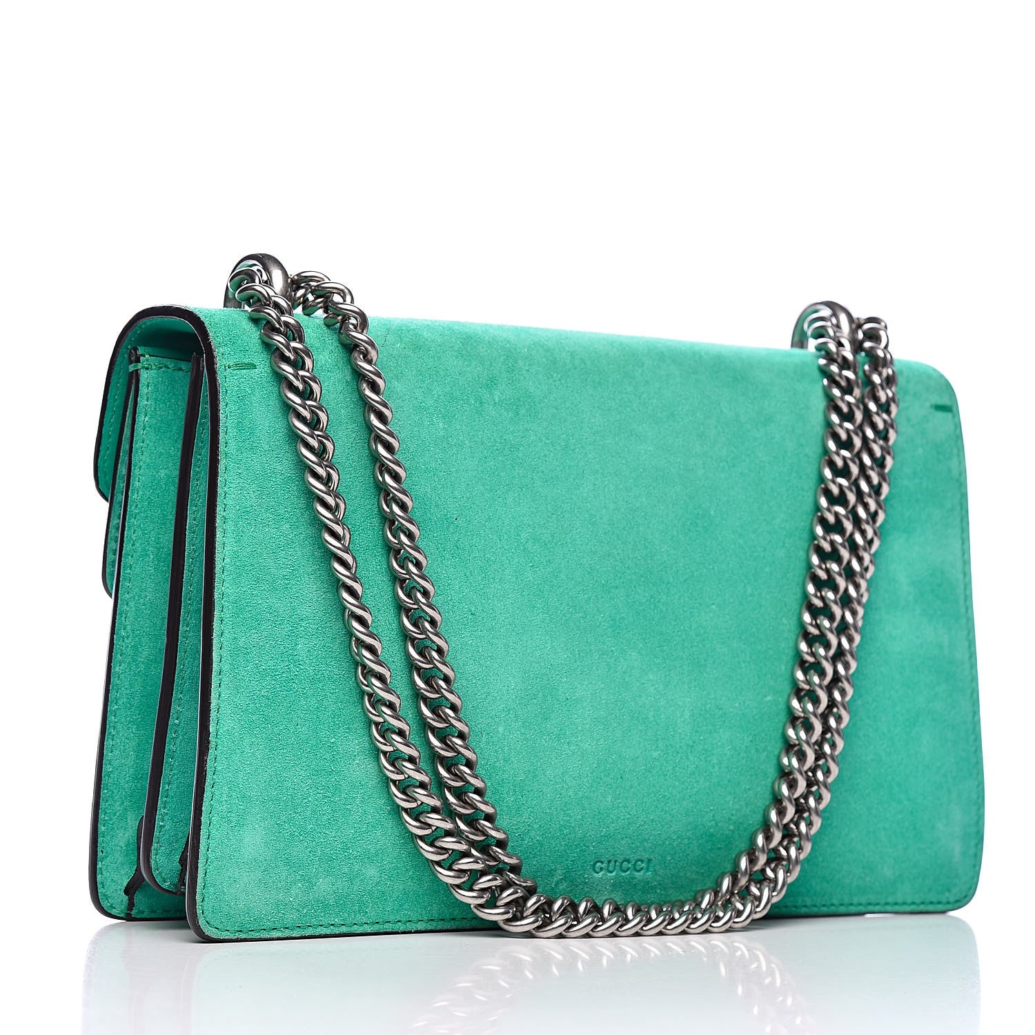 Gucci Suede Small Dionysus Shoulder Bag Green 3 of 11