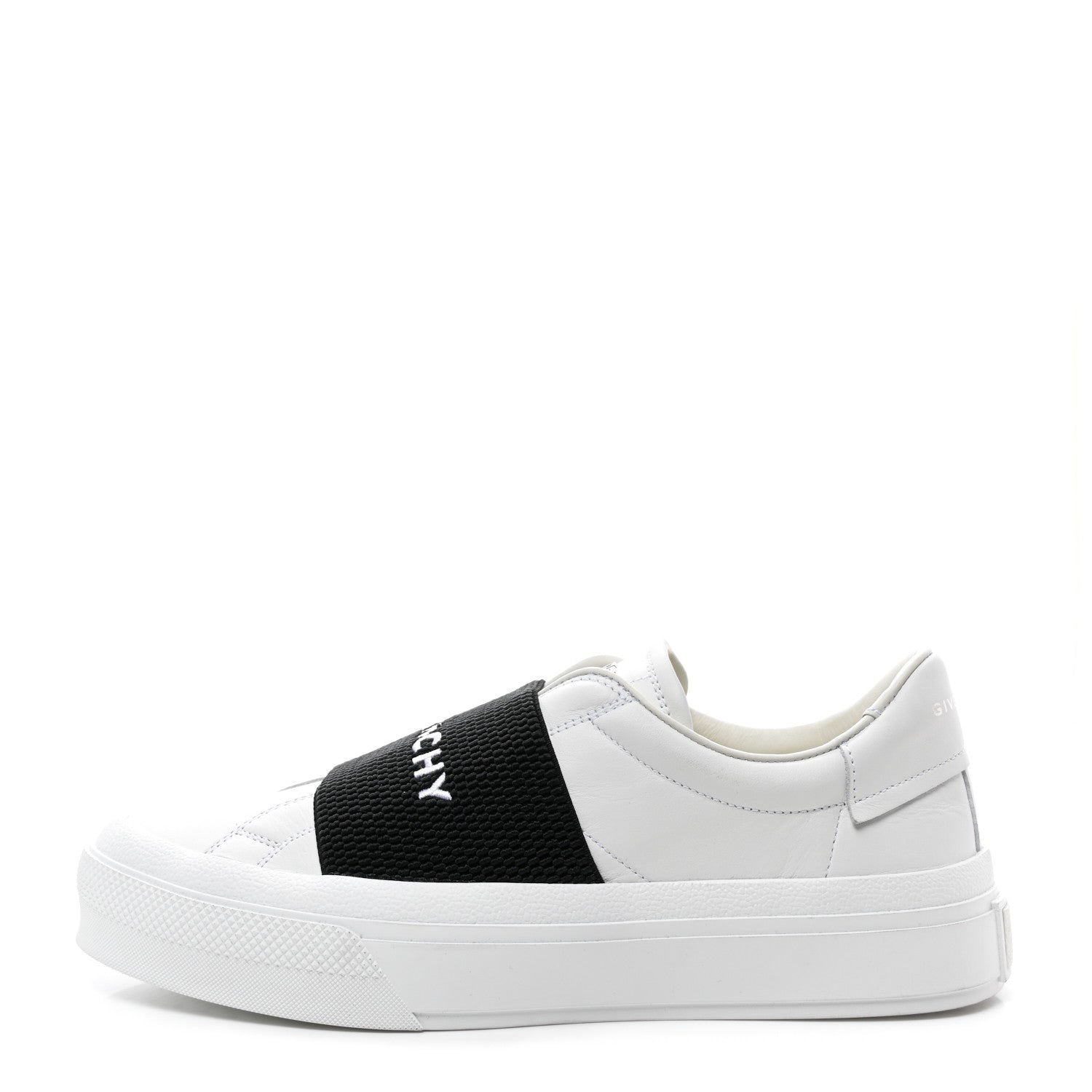 Givenchy Calfskin Band Logo Womens City Sport Sneakers 38 White Black 1 of 10