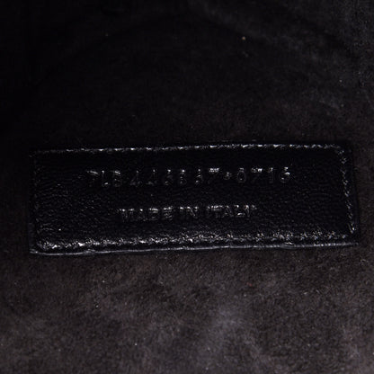 Saint Laurent Patent Small Monogram Love Shoulder Bag Black 6 of 9