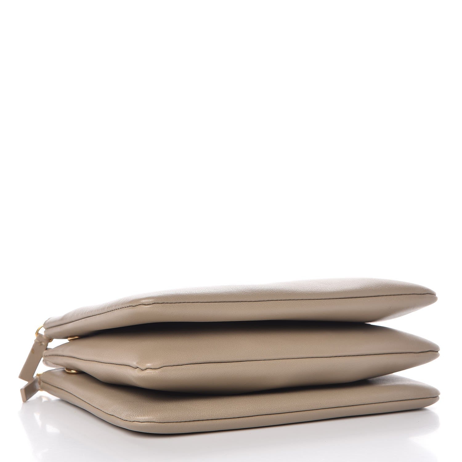 Celine Lambskin Small Trio Crossbody Bag Beige 4 of 10