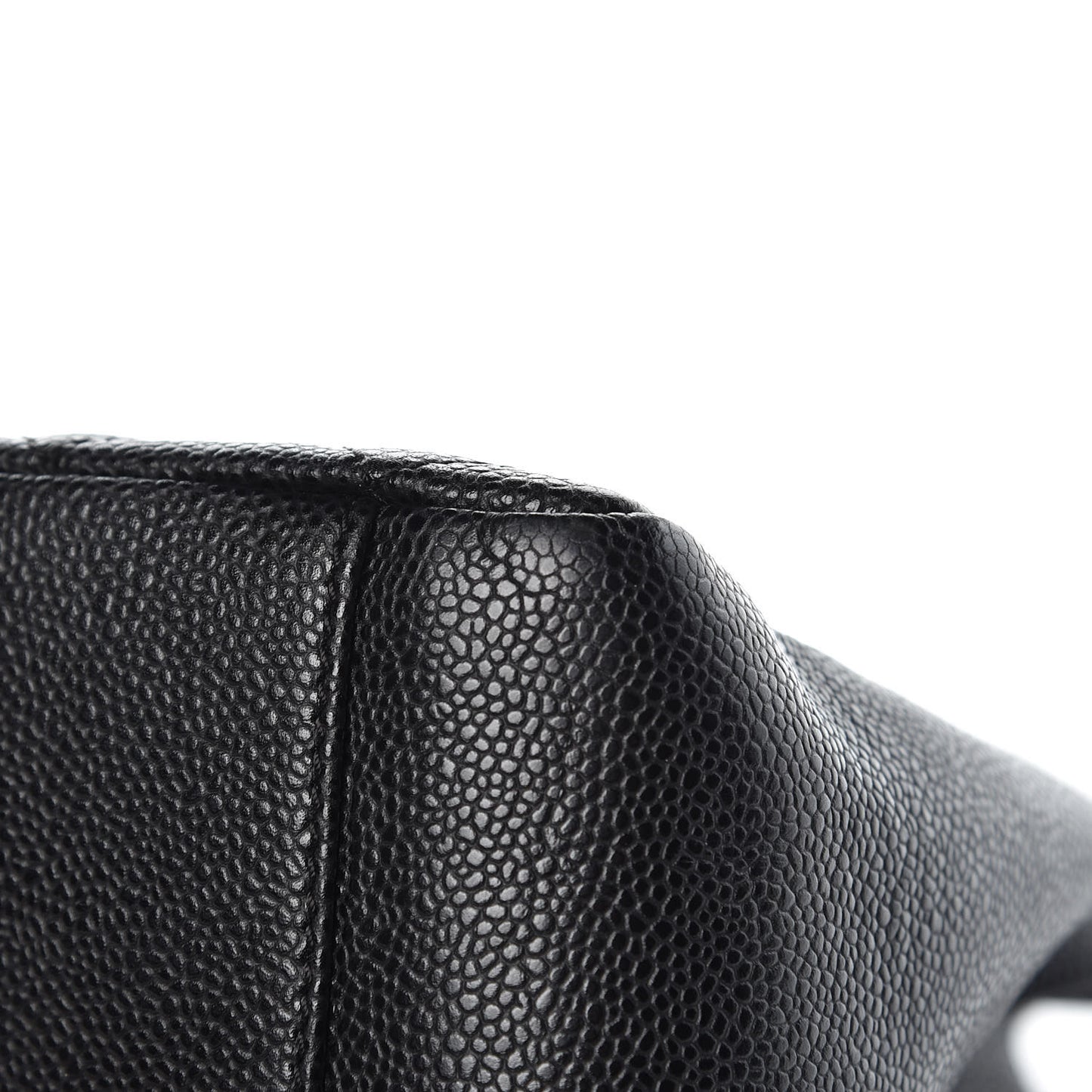 Caviar Quilted Grand Shopping Tote GST Black