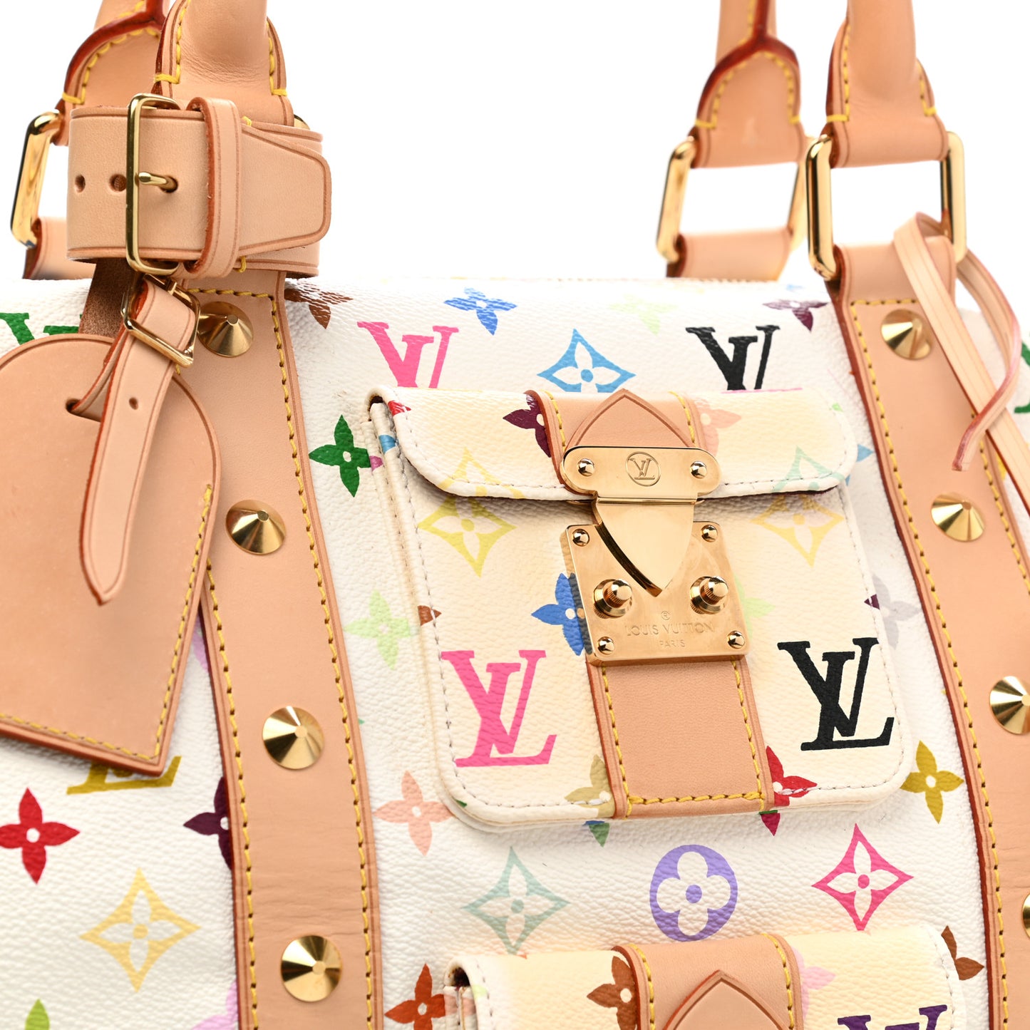 Monogram Multicolor Keepall 45 White