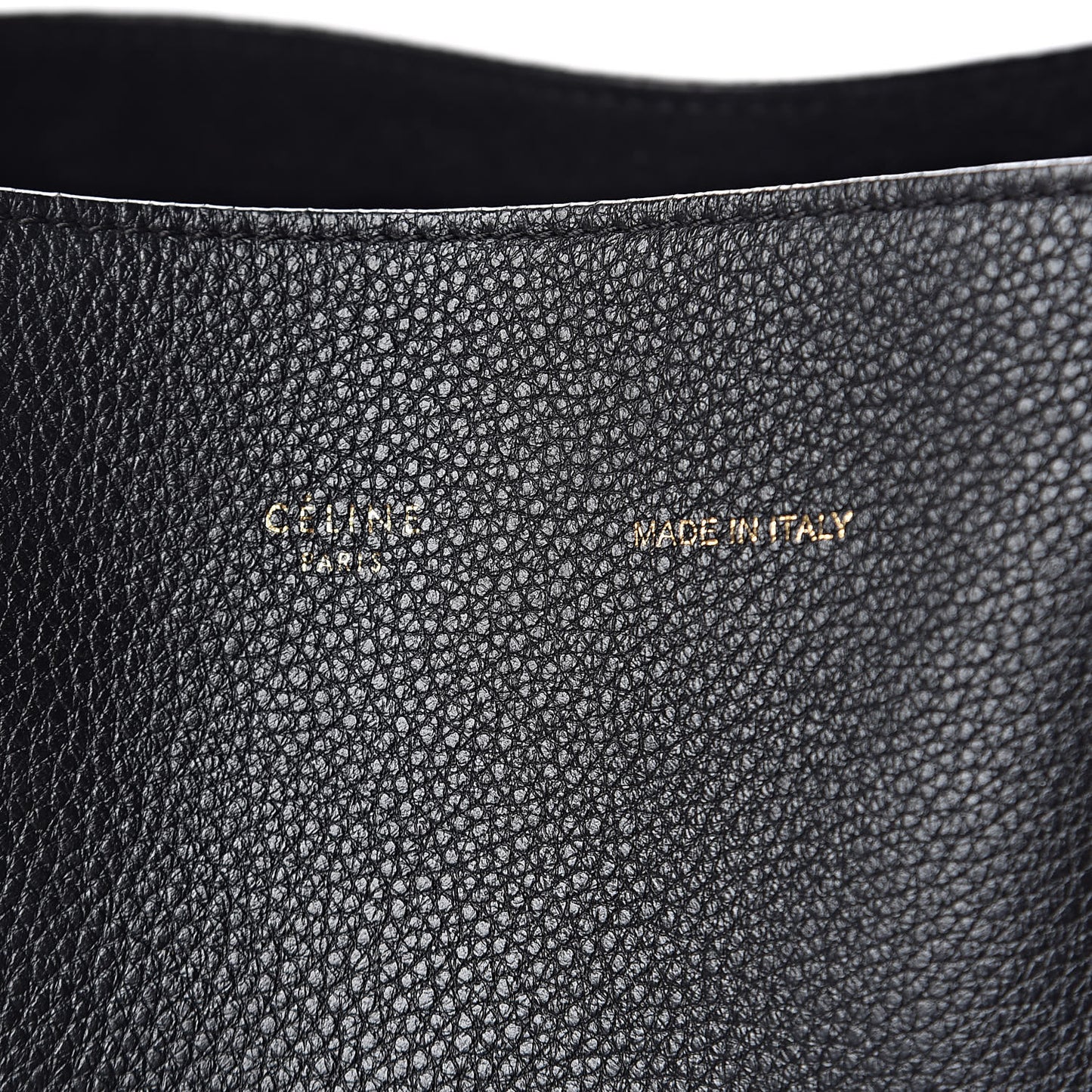 Soft Grained Calfskin Small Belt Cabas Phantom Black