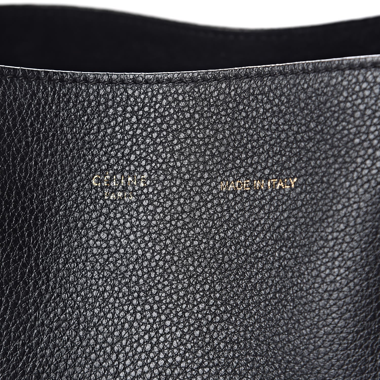 Celine Soft Grained Calfskin Small Belt Cabas Phantom Black 8 of 11