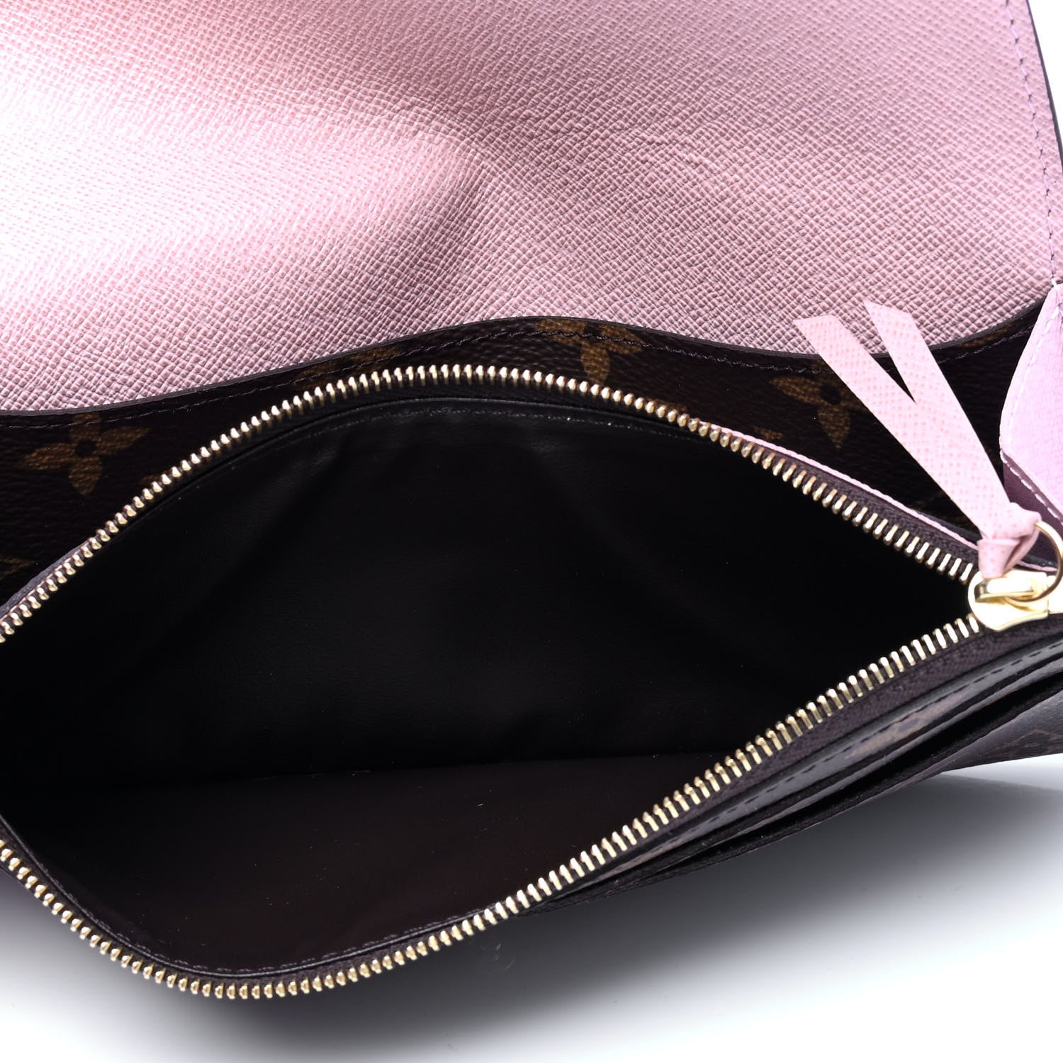Louis Vuitton Monogram Emilie Wallet Rose Ballerine 3 of 5