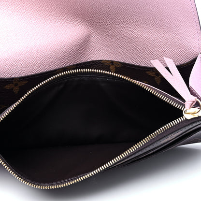 Louis Vuitton Monogram Emilie Wallet Rose Ballerine 3 of 5