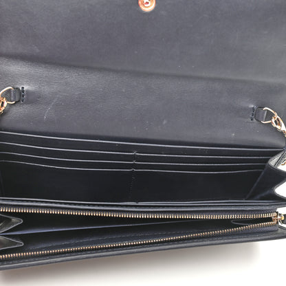 Gucci GG Supreme Monogram Dice Chain Wallet Beige Blue 5 of 10