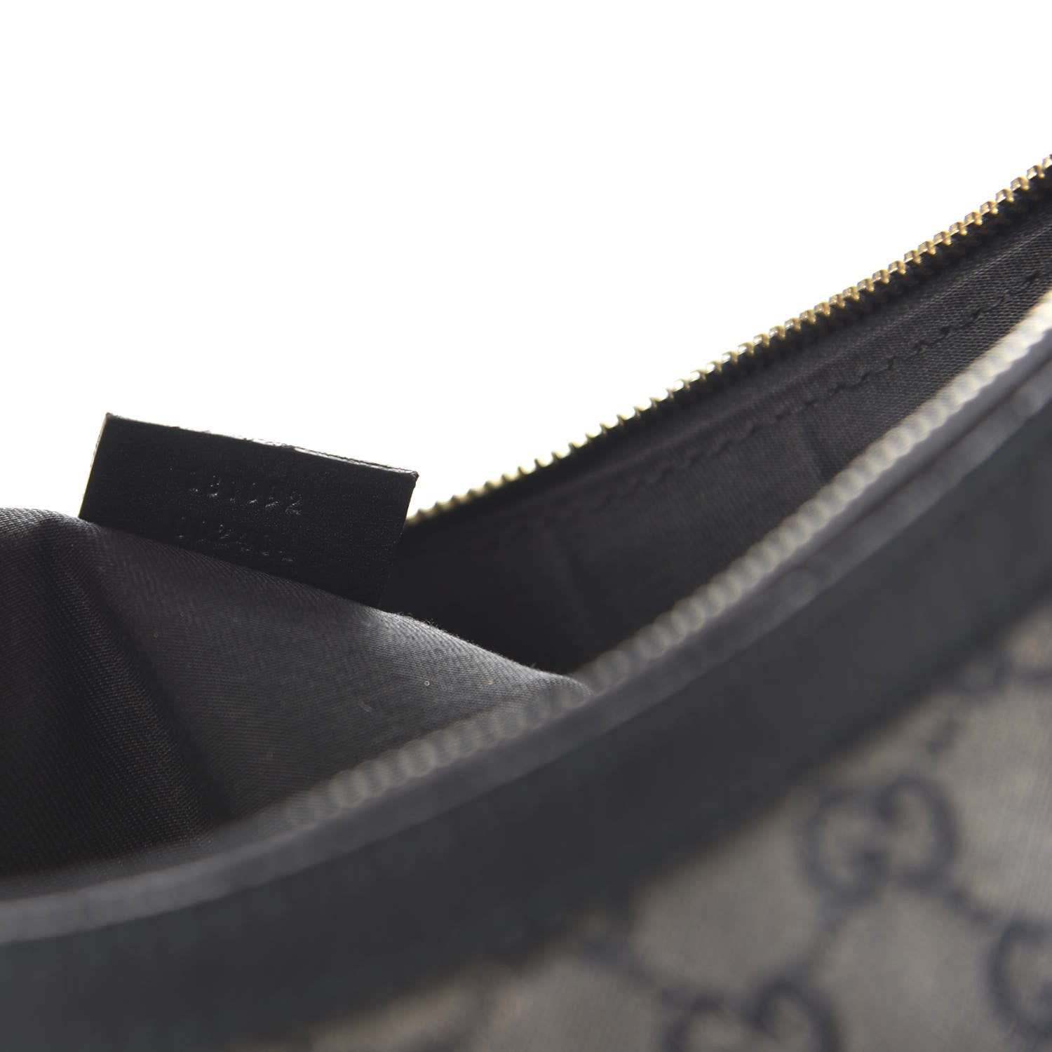 Gucci Crystal Monogram Medium Half Moon Hobo Black 9 of 10