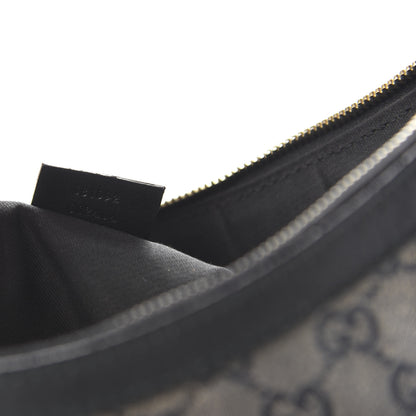 Gucci Crystal Monogram Medium Half Moon Hobo Black 9 of 10