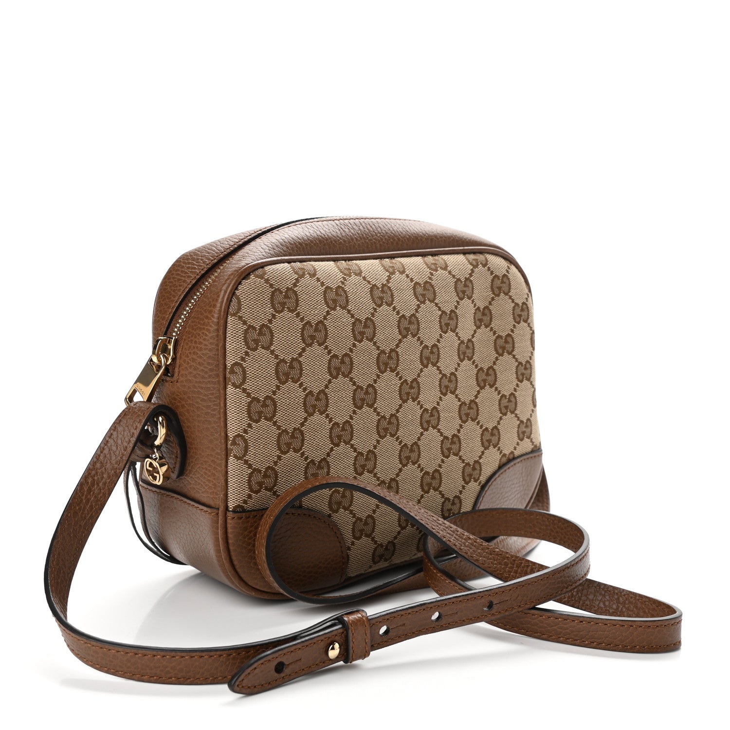 Gucci Monogram Mini Bree Messenger Bag Beige Tabacco 3 of 10