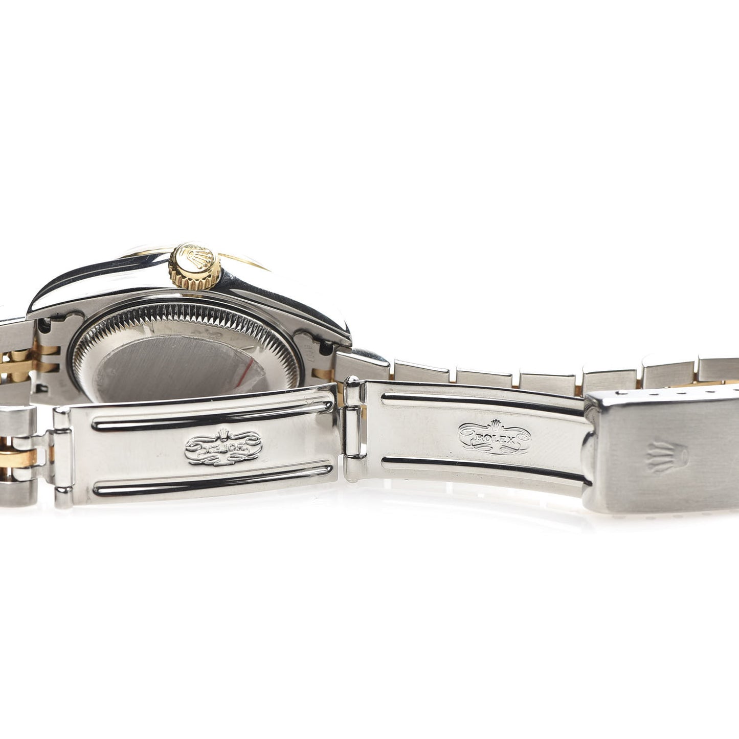 Stainless Steel 18K Yellow Gold Diamond 26mm Oyster Perpetual Datejust Watch Silver Jubilee 69173
