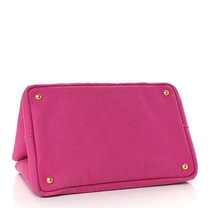 Prada Canapa Small Logo Shopping Tote Fuxia 4 of 8